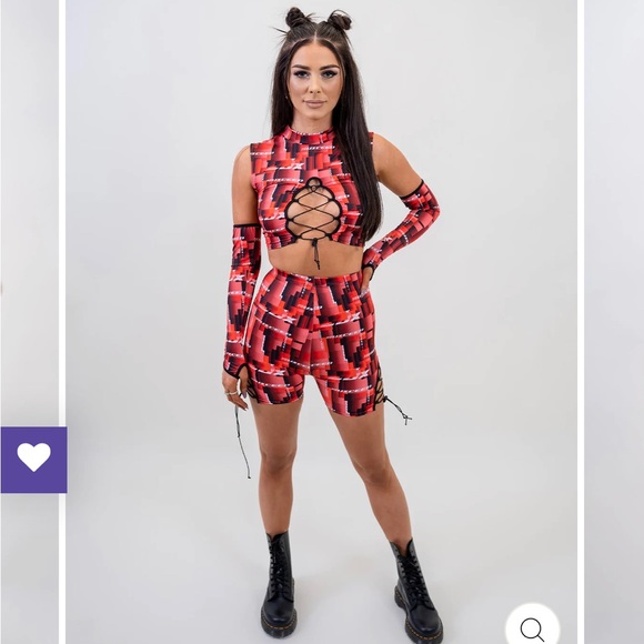NWT Suxceed Womens RED PILL OUTFIT - Picture 1 of 11